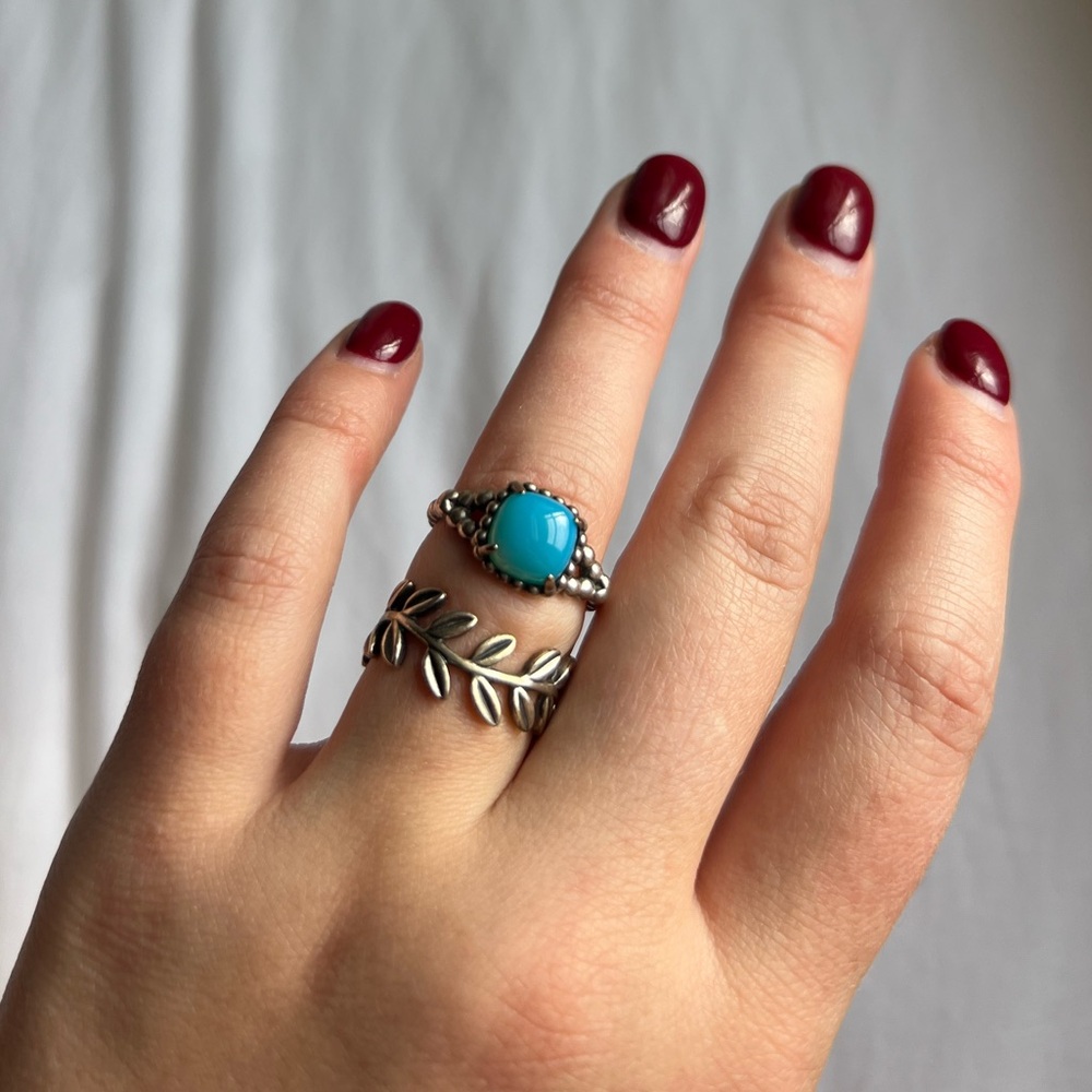 SET OF 2 Pandora Rings size 6